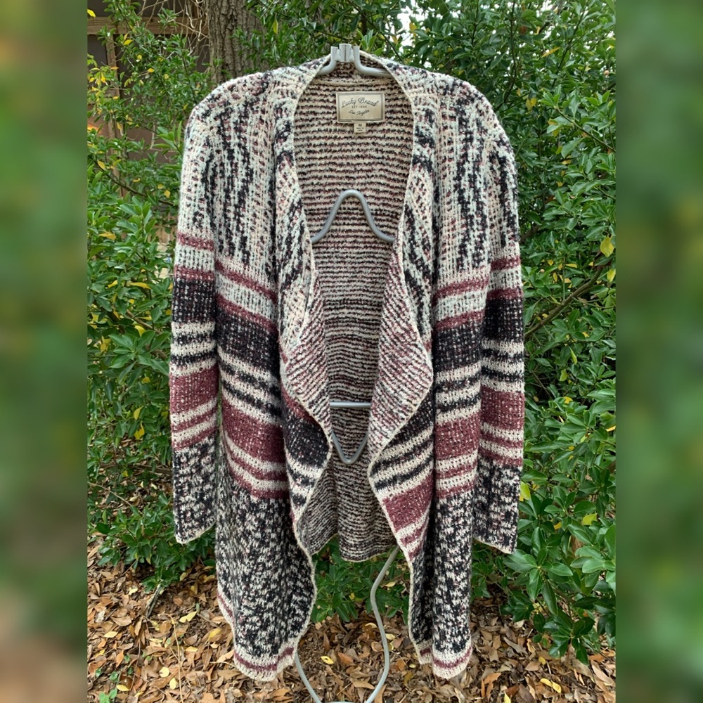 Lucky Brand Long Open Sweater M